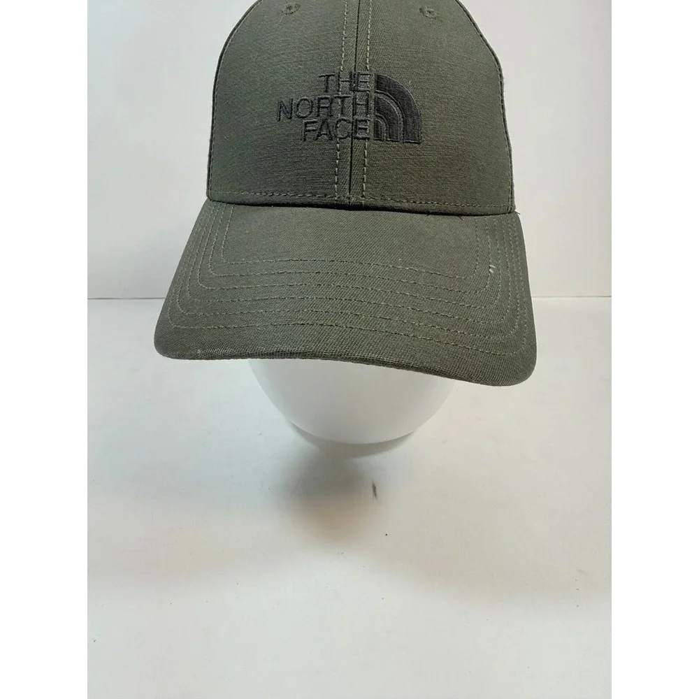 The North Face Baseball Cap Cotton Twill Mens Olive Green One Size Adjustable